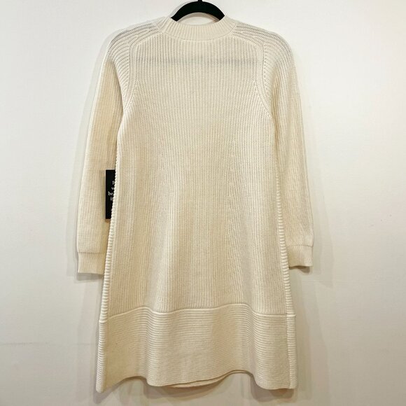 New Tuckernuck Ainsley Swing Mini Sweater Dress Cream Small - Picture 4 of 9